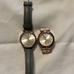 Gray and Rose Gold Watches Set of 2